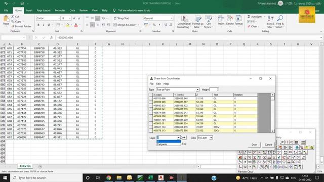 Survey Data import Excel to Auto Cad II Excel से AutoCad मैं Survey data कैसे load करे II AutoCad I