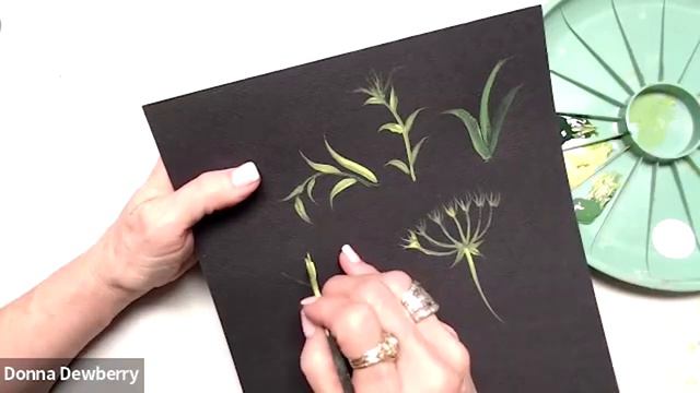 Learn to Paint One Stroke - Practice Strokes - Small Holiday Designs Donna Dewberry 2022