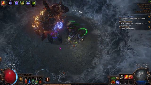 POE Explosive Arrow Totem Elementalist leveling as league start before 3.21