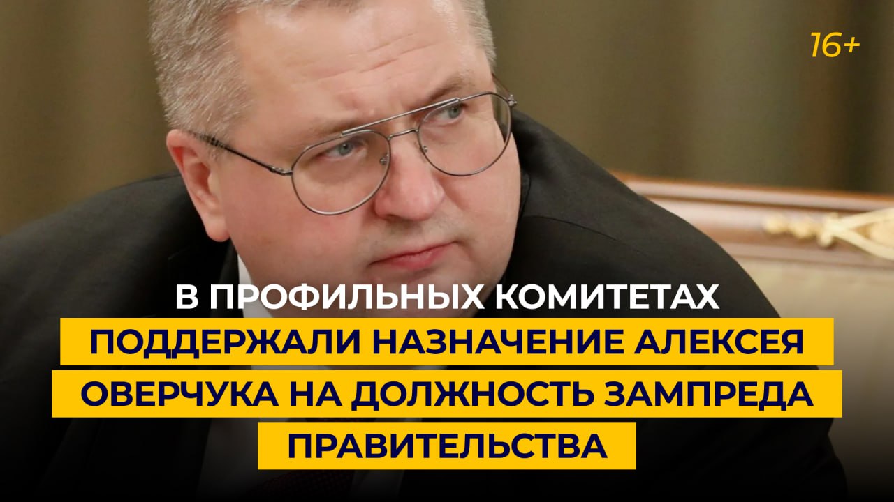 В профильных комитетах поддержали назначение Алексея Оверчука на должность зампреда правительства