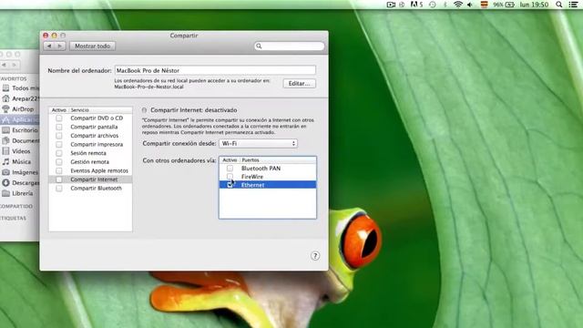 Cómo compartir internet desde un Mac