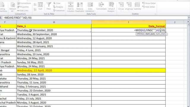 Change Weekdays Date Format in Excel | Change Date Format in Excel | Change into Date Format