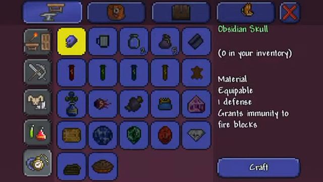 Terraria Mobile: Let's Play Episode 9: Obsidian Shield.