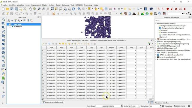QGIS text from DWG  DXF to SHP
