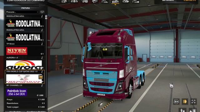 ETS2 1.46.0.29S 211/10/0648/2022 SKIN VOLVO FH 2012 FIFA WORLD CUP QATAR 2022 1.0 1.40 1.46