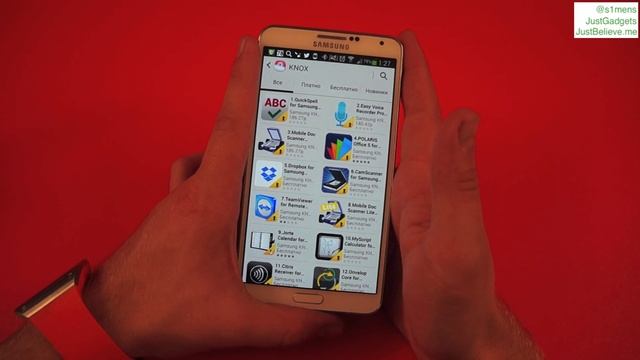Samsung KNOX на Samsung Galaxy Note 3
