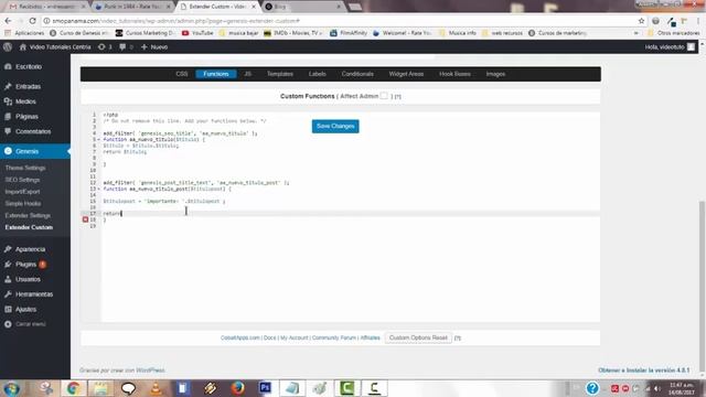 Filter Hooks en Genesis Framework de Wordpress