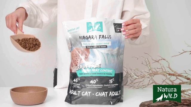 Обзор-распаковка корма Natura Wild для кошек с чувствительным пищеварением с фазаном Niagara Falls