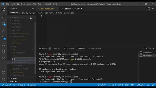 02 CAPM Development with Mongo DB | Connect to Mongo DB on VSCode | contact@anubhavtrainings.com
