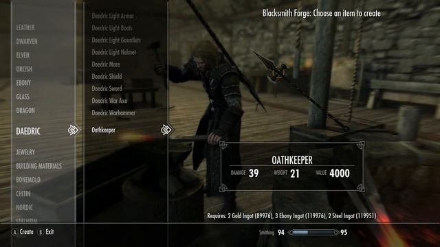 Spear Oathkeeper Skyrim SE Xbox One Mods