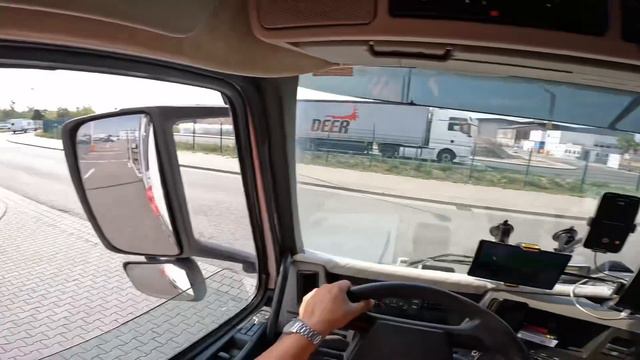 TIR AVROPADA AVTOVOZ ISLETMEK,ZAVODLARDA YENI AVTOMOBILLERI YUKLEMEK!AVROPA YOLLARI!POV DRIVING!