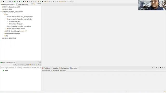 SB101 Live Session Day 15 JDBC DAO pattern, layered architecture Presentation layer, service layer,