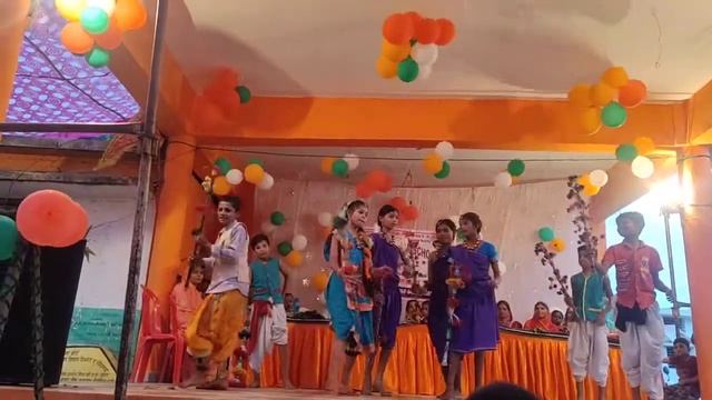 Gurukul sanskar school fagundah me janmashtmi utsaw ,barah masi git