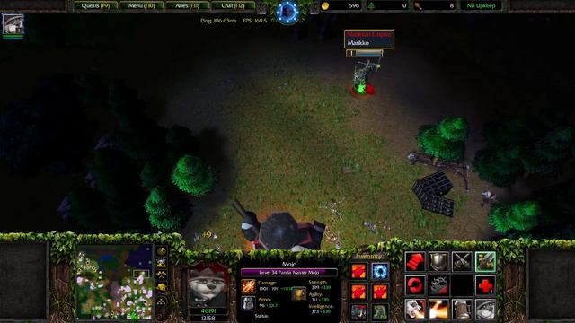 Warcraft 3: Rok'mar Hero Defense Solo with Panda