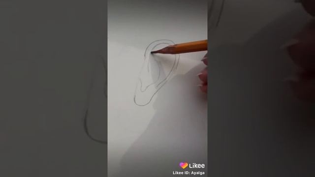 как нарисовать ухо!?//туториял как нарисовать ухо//