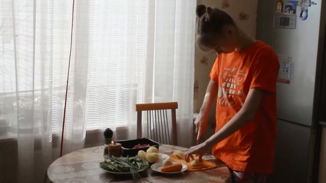 Работа участника №6131 (Сорокина Ульяна 1отряд). «Суп из крапивы и щавеля»