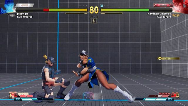 Street Fighter V – pitzy_pc (Lucia) vs naturalgumtrees (Chun-Li) - Battle Lounge