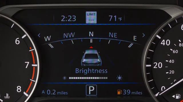 2021 Nissan Altima - Instrument Brightness Control
