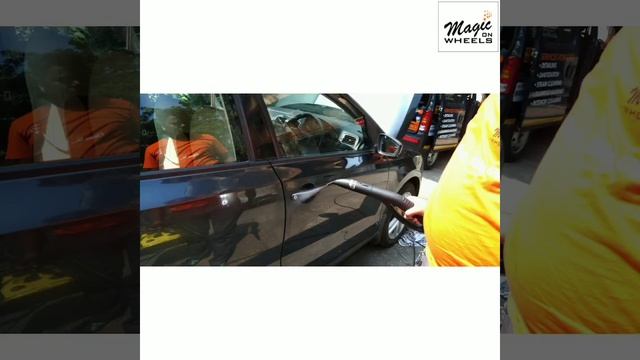 Skoda Rapid car service done by Magic on wheels   clean in shine out  we provide door step services