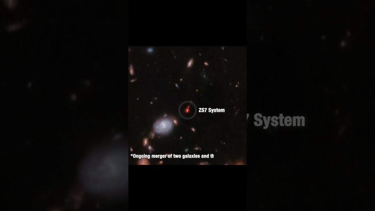 Телескоп "Джеймс Уэбб" зафиксировал уникальное событие -столкновение сверхмассивных черных дыр.