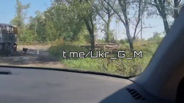 Видео уничтоженного фургона для перевозки личного состава ВСУ