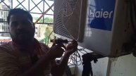 Haier DC inverter 1 ton gas storing and service tips