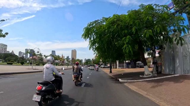 4K HDR Drone Scenes & City Touring With Motor Bike Kohpic Phnom Penh City 2024