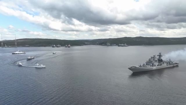 Военно-морской парад ко Дню ВМФ в Североморске