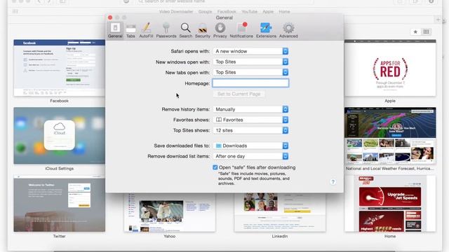 Disable Auto open of Videos, Images, PDF, ZIP files in Safari-MAC OS X