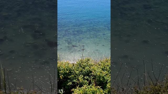 Вид на Черное море с Тургеневского спуска в Анапе