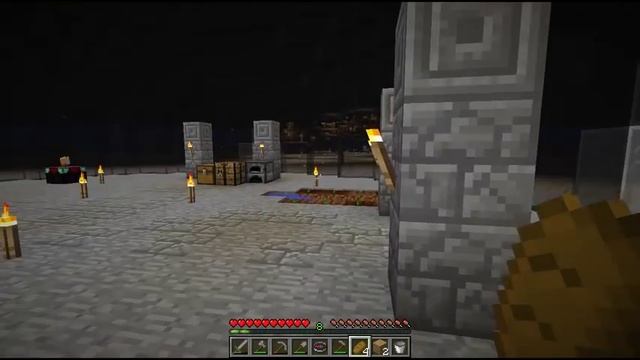 Майнкрафт выживание на карте SuperDark Survival 2
