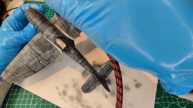 Ч-2 , Прешейдинг, камуфляж, чипинг винта. Eduard - 82122 Tempest Mk.V ser. 2. 1/48