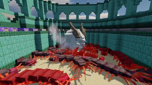 Frostmaw Mowzies Mobs vs Alexs Mobs Minecraft Mod Showcase 1vs100