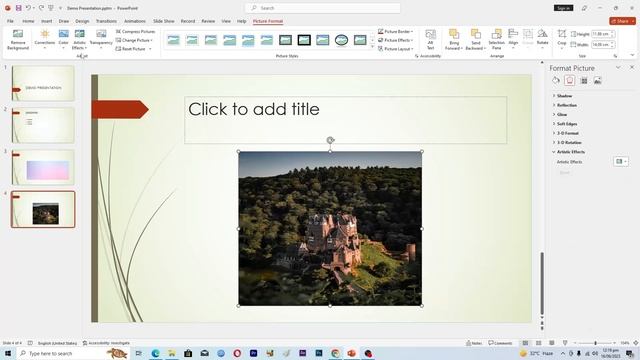 How To Blur an Image in Powerpoint