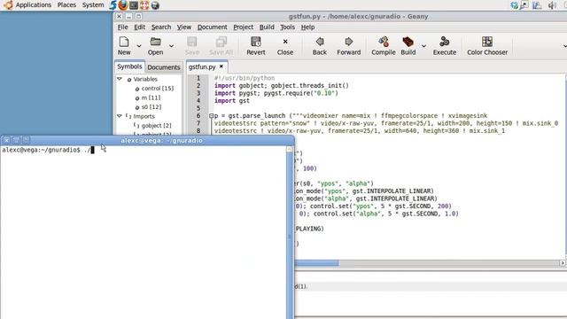 Gstreamer compositing with GstVideoMixerPad