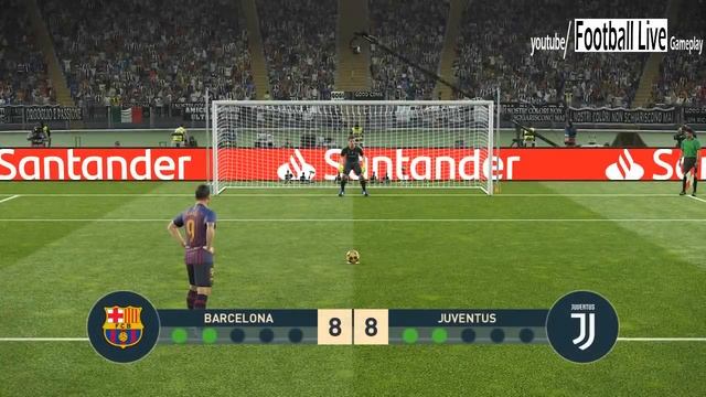 PES 2019 | Barcelona vs Juventus | Final UEFA Champions League (UCL) | Penalty Shootout