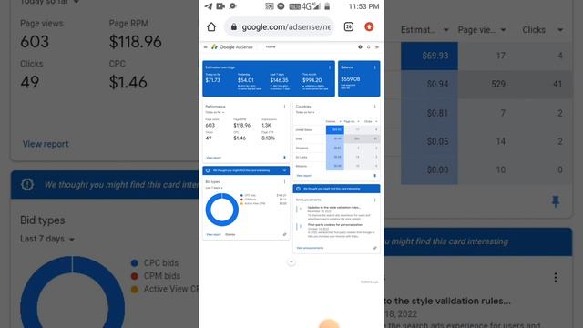 AdSense Loading Self Click Free Method CPC $1.46 || $100 for day Google AdSense loading Trick 2023