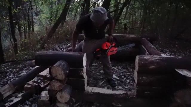 Лесная изба. Продолжаю строительство кордона - "Кленовый"