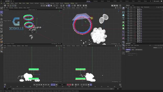 Split Fracture как разделить единый объект на составляющие в Cinema4D