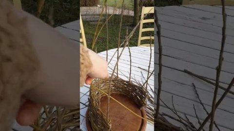 Плетеный домик, домик для игры