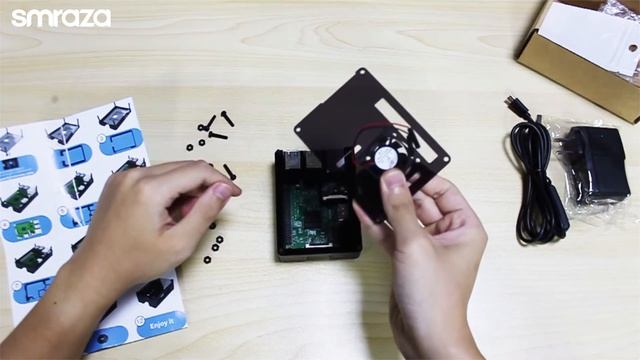 Raspberry pi 3 2 Model B Case install: RPi 9 layers case assembly(Black Case)