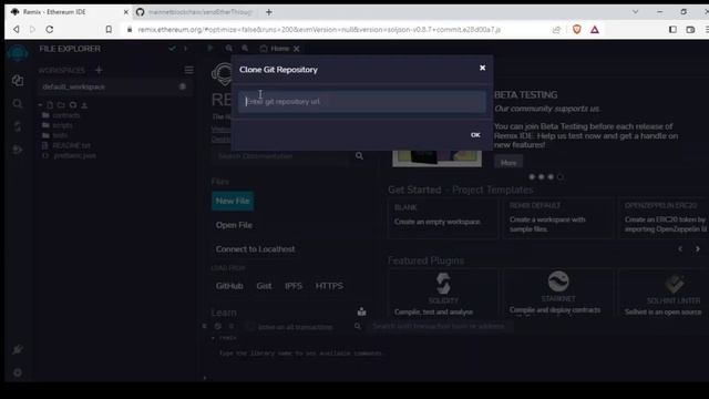 HOW TO IMPORT PROJECT FROM GITHUB TO REMIX IDE