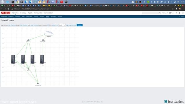 zabbix creating MAP