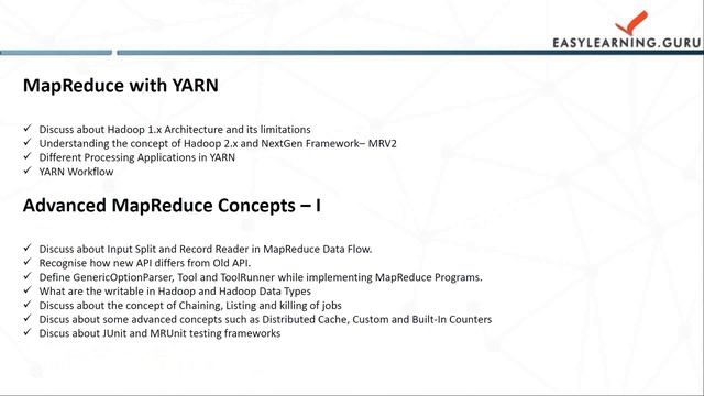 What you will learn in MapReduce - Modules in Mapreduce