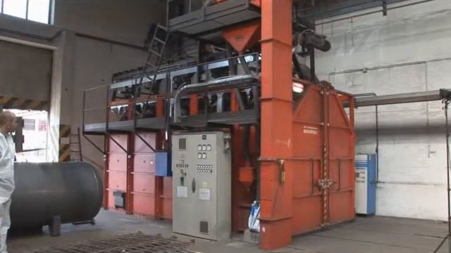 Дробеметная установка для очистки емкостей