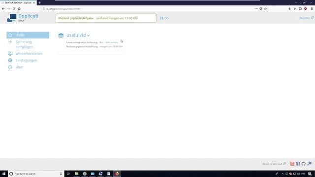 Duplicati - kostenlose Backup Software im Test