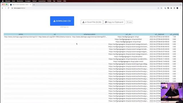 XML zu CSV Konverter
