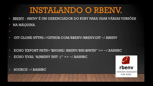 Curso de capybara e cucumber - Configurando o linux.