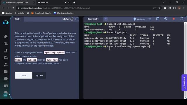 06 - Rollback a Deployment in Kubernetes (Kode Kloud)