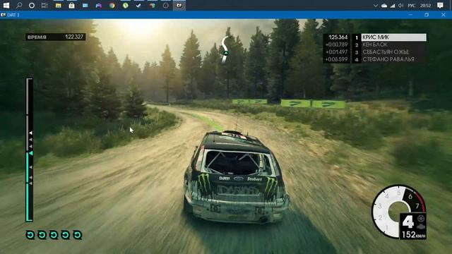 DIRT 3 -гонки на геймпаде Dualshock  4 с кульбитом